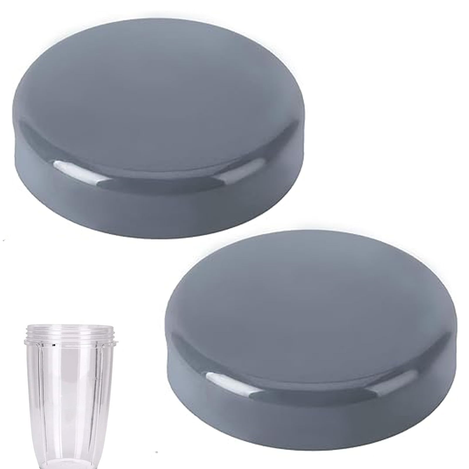 2 Pcs Nutri Bullet Lids, Resealable Lid with Gaskets for NutriBullet Lids Blender Cups Stay Fresh, Suitable for Cup 600W 900W