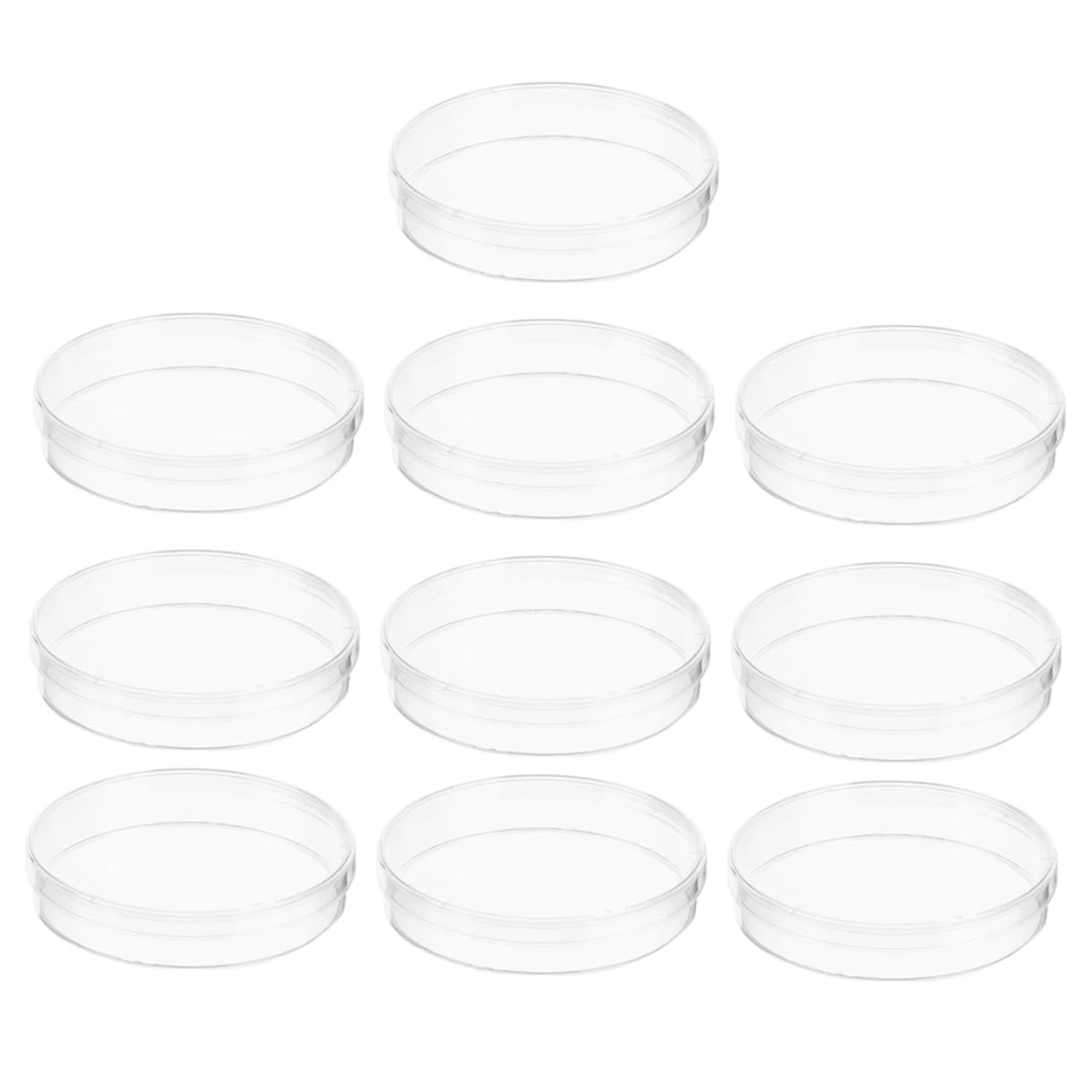 SOLUSTRE 50 Pcs Plato De Cultivo Plato De Muestras De Laboratorio Planta Placa Biológica Agar Placa De Cultivo Para Laboratorio Suministro De Laboratorio De Ciencias Petri El Plastico