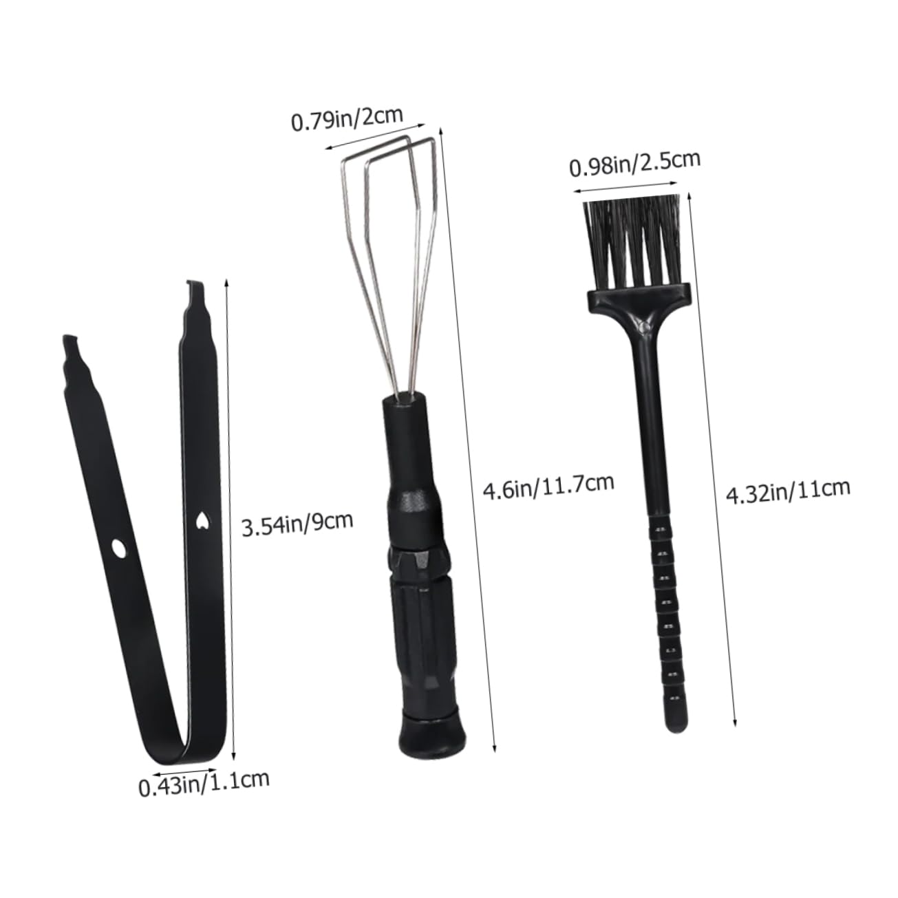 KICHOUSE Mechanical Keyboard Dust Brush Set Key Cap Puller Tool Keyboard Cleaning Kit Professional Brush Key Opener Universal Keycap Rem