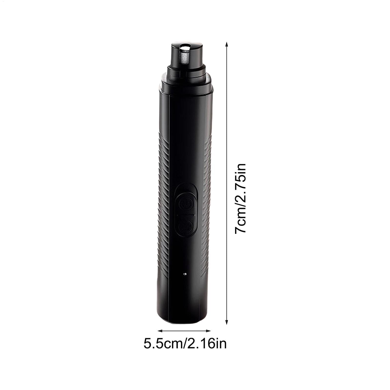 Nagelschere für Haustiere, Haustier-Nagelschleifer, Hundepfotenschneider, kabelloser LED-Elektrohund, leiser Katzennagel, professionelles Pflegewerkzeug for C(Black)
