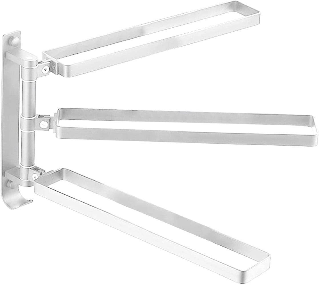 Porte-serviettes alu anti-rouille mural et orientable pour un séchage rapide