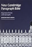 New Cambridge Paragraph Bible with Apocrypha KJ595:TA Black Calfskin: Personal size