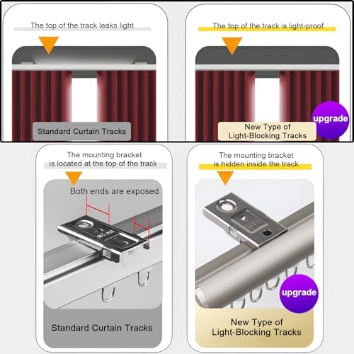 Sliding Aluminum Ceiling Track System for Room Dividers, RV, Bay Windows & Shower Doors – Wall-Mounted, Silent Rail Set (Gray, 105cm/3.44ft)