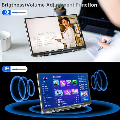 Image of HAMTYSAN 7Inch Raspberry Pi Screen HDMI Monitor 800x480 LCD Screen Display with Dual-Speaker for Raspberry Pi 4 /3 /2 /Zero /B /B+ Win11 /10 /8 /7 (Non-Touch)