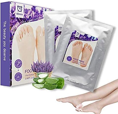 YHCUI Foot Peel Mask,exfoliating foot peel mask,Foot Peel Mask Exfoliant for Soft Feet,Peeling Off Calluses & Dead Skin, For Men & Women-2 Pairs