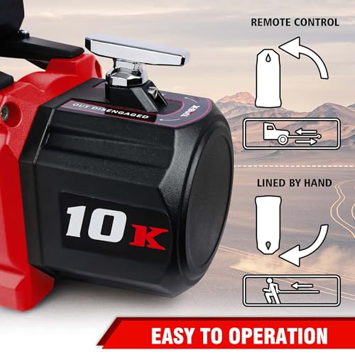 Winch Eléctrico X-BULL 10000 lb Capacidad 12V Kit miniatura 2