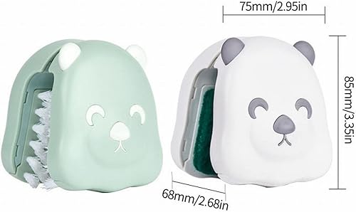 Miniatura 6 de Cepillo de limpieza en forma de U en forma de oso multifunción para cocina, herramienta creativa, cepillo de limpieza, palillos, tenedor, paño de