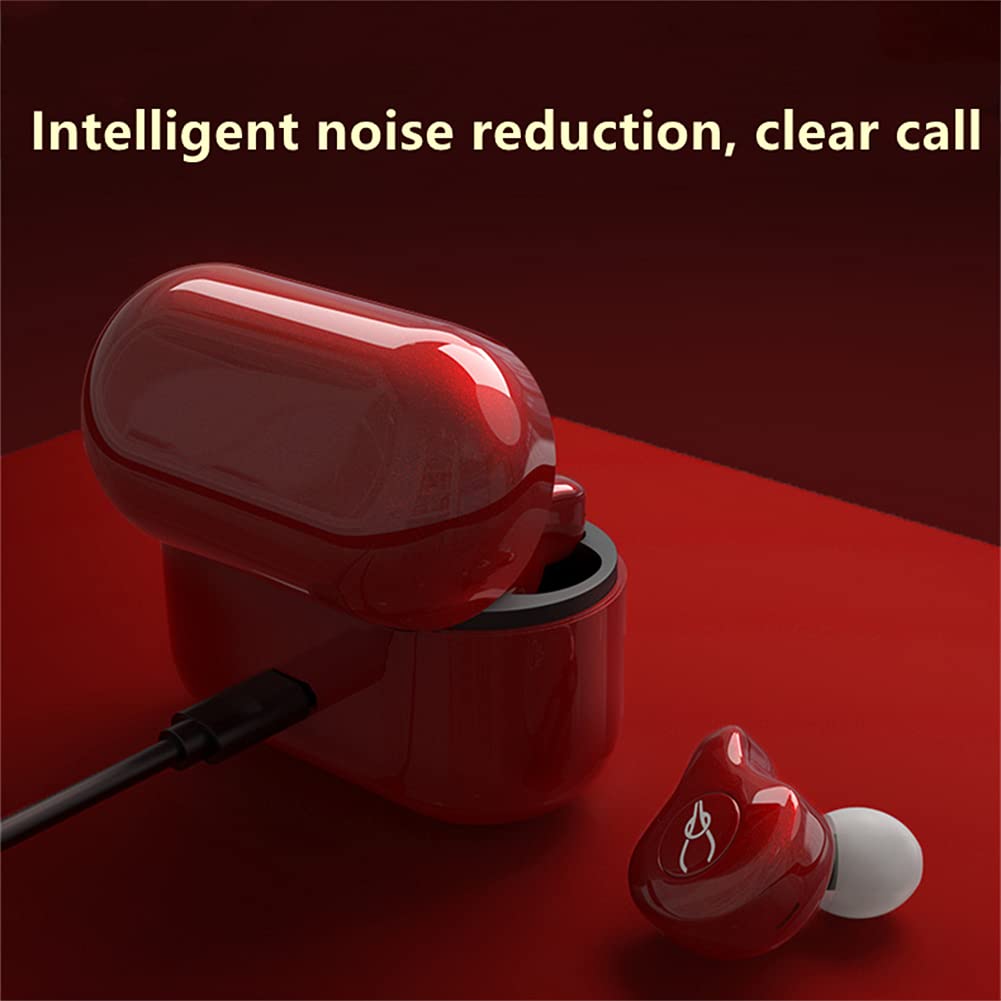 True Wireless Auricolari Bluetooth, Hifi Stereo Sound, con chiamate binaurali, abbinamento automatico a un passaggio, con riduzione del rumore, per palestra, allenamento, corsa, blu