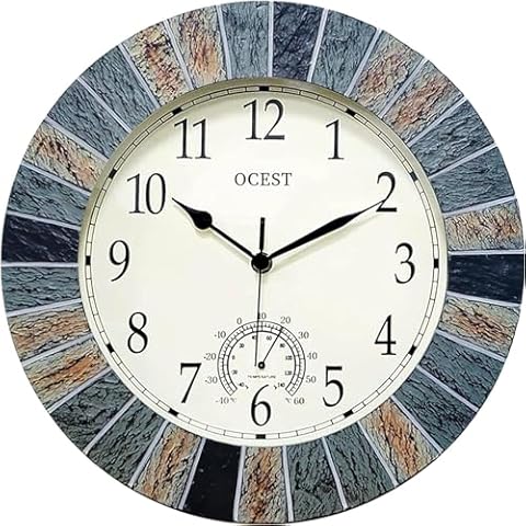 OCEST 13 Inch Waterproof Garden Clock Cover