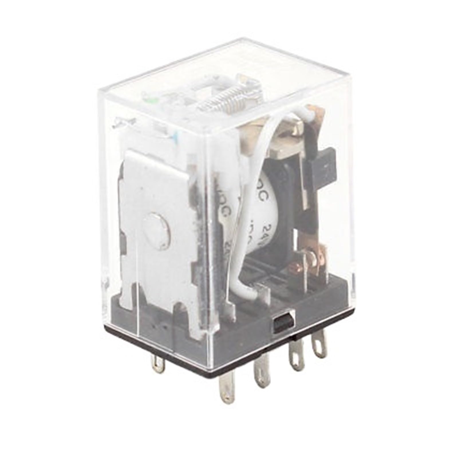 Relais de puissance DPDT 24V DC indicateur LED vert 8 broches haute précision