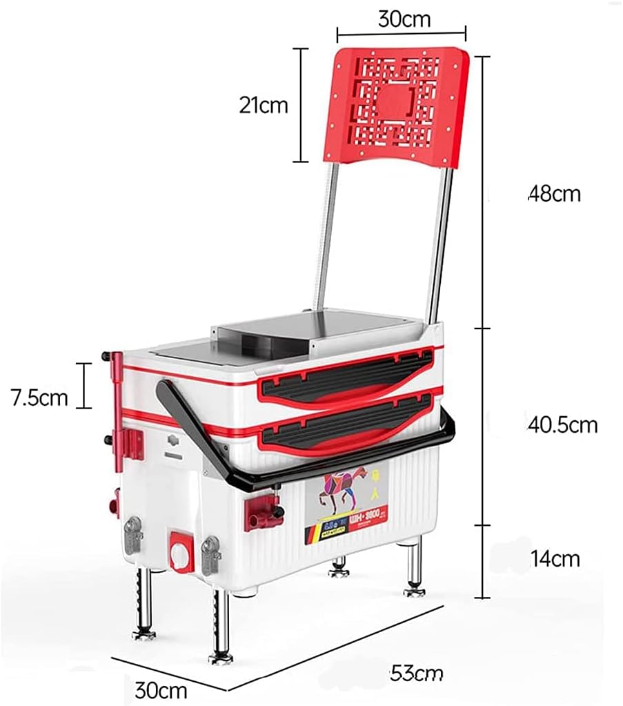Fishing Tackle Box Ultra-Light Installation-Free Complete Set Multi-Functional Man Fishing Box Fishing Tackle Storage box53 30 37cm