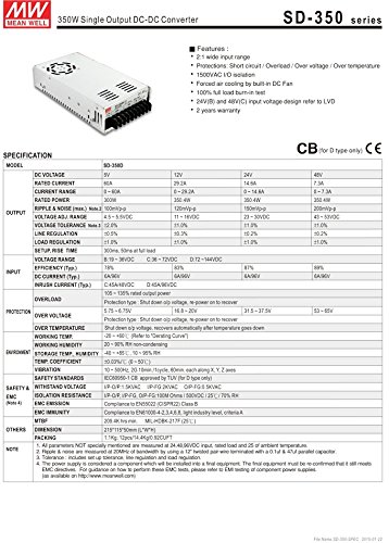 Amazon.co.jp: DC-DC meanwell power SD-350B-24 350W 19~36 24V14.6A