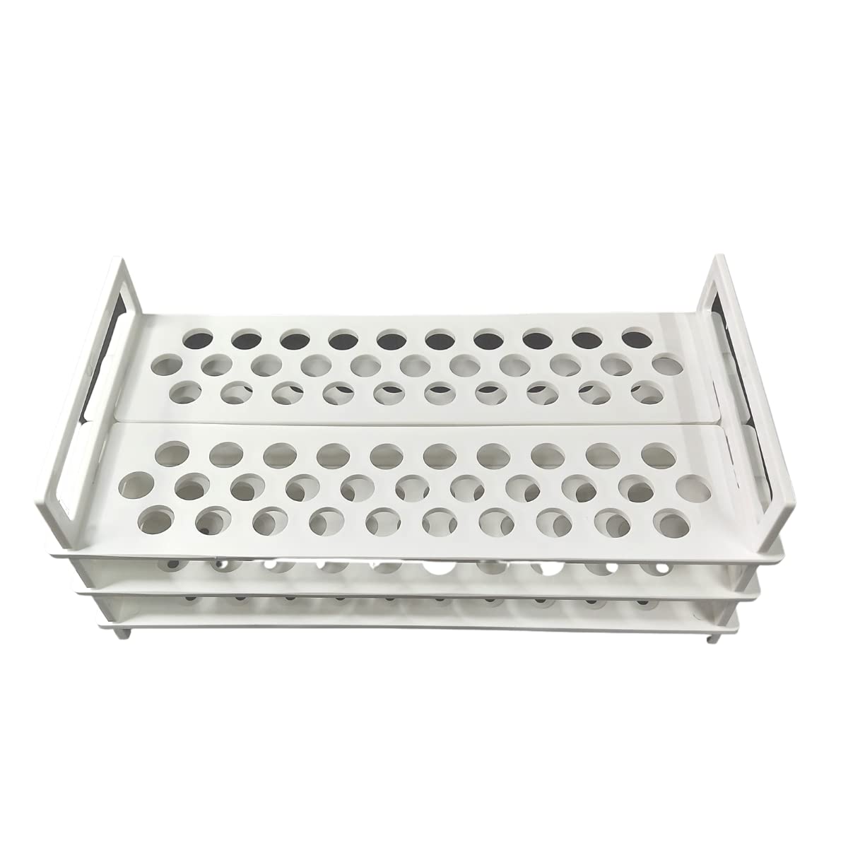 Test tube stand 3 TIER 13 mm X 62 Holes Polypropylene made Pack of 1 for chem Lab-image-40