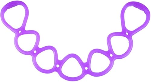 Correa de resistencia BESPORTBLE 8 forma de cuerda de ejercicio para entrenamiento Fitness Pilates fuerza en el hogar entrenamientos púrpura
