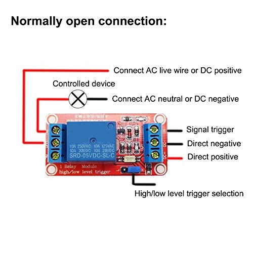 FICBOX 6Pack 5V One 1 Channel Relay Module Board Shield With Optocoupler Support High And Low Level Trigger Power Supply Module For Arduino - Thumbnail 5