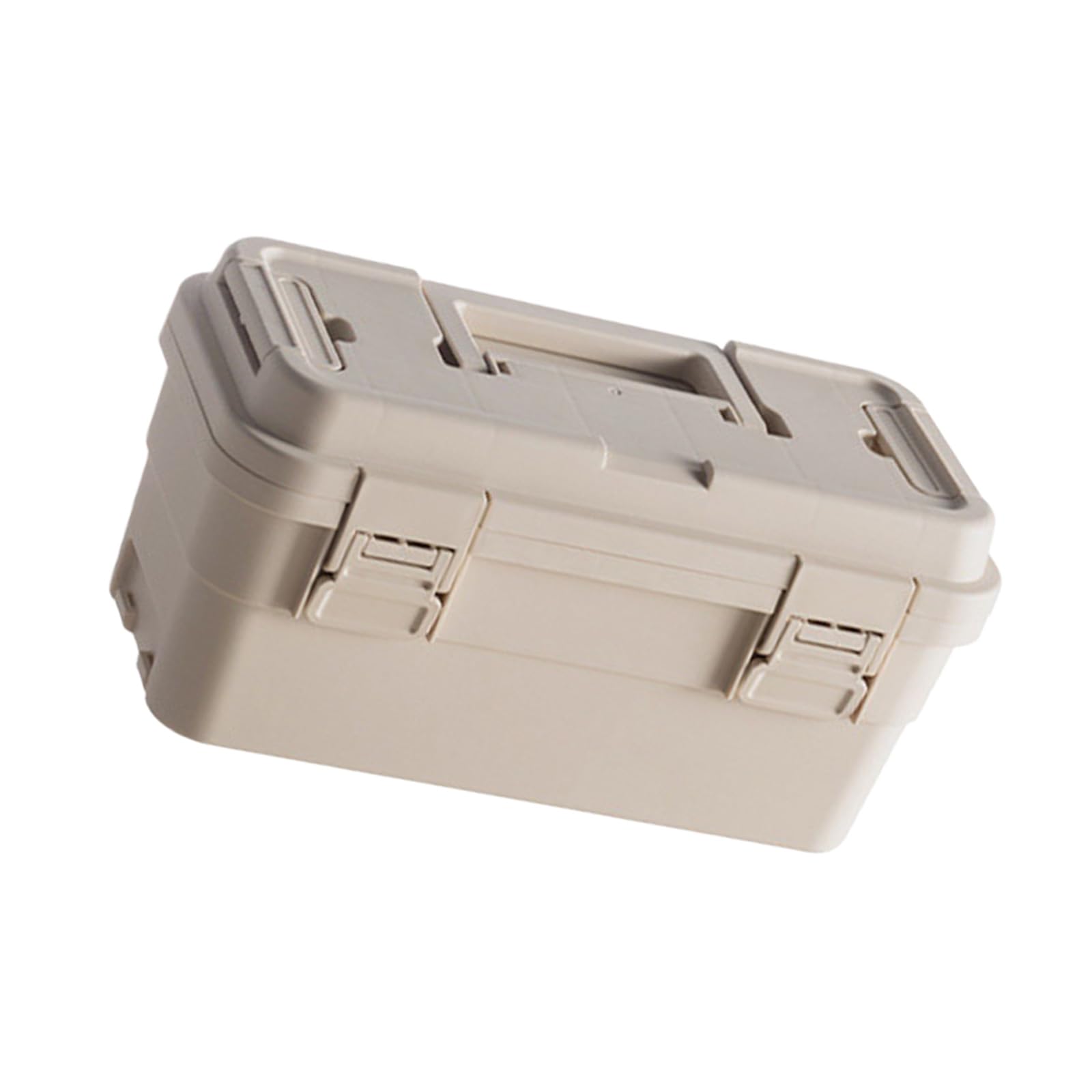 Zepfjhe M Khaki Tool Box Secure Latches And Compartmentalized Organization Available In 6.5L And 4L Sizes For Practical Use Versatile Tool Storage Box