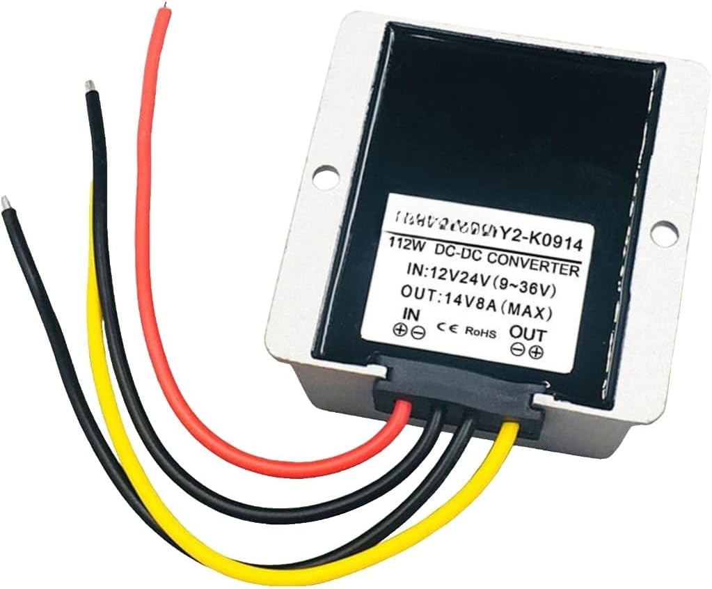 9-36v to 13.8V1~30A Buck-Boost Converter 12v24V to 14v car Radio Voltage stabilizing Module(9-36V to 14V 3A Medium Aluminum)