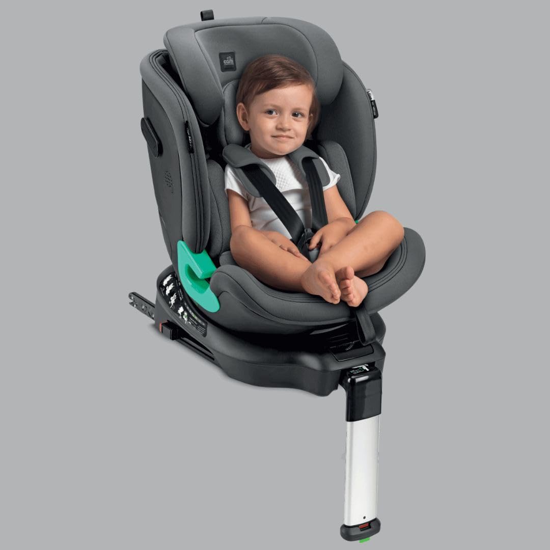 GT I-Size Auto-Kindersitz Reboarder, Gruppe 1/2, 9-18 kg, 76-150 cm, Schwarz