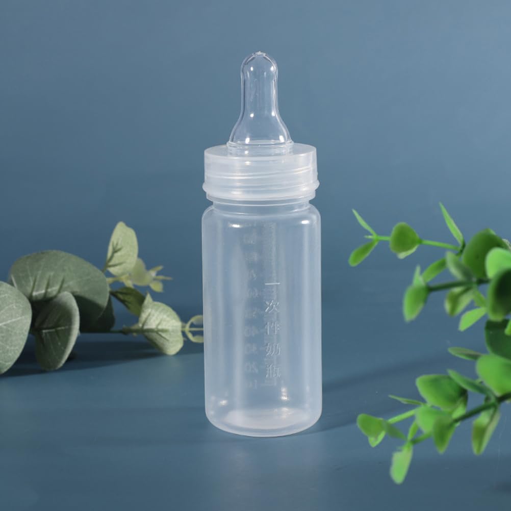 ifundom Babyflaschen Set 100ml mit Skala, BPA-freie Kunststoff Milchflasche für Neugeborene, Transparent, 12 Stück