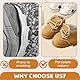 BelleFlair Mini Stiefel Beige für Vinyl Plush Toy Keychain Puppen 15/17 cm, Miniatur Schuhe für Puppen, Outfit Zubehör für Vinyl Plush Toys
