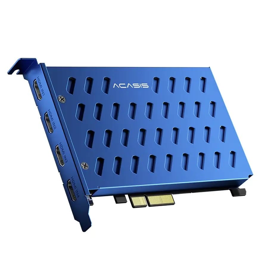 Image of ACASIS Capture Card Internal PCIe 4 HDMI Stream and Record in 1080p60 with Ultra-Low Latency on PS5, PS4 /Pro, Xbox Series X /S, Xbox One X /S, Video Camera, TV Box in OBS for PC (inbuilt Fan)
