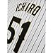 FieldFames Ichiro #51 Team Japan Baseball Jersey All Embroidered Hip Hop Birthday Halloween Birthday Gift L White