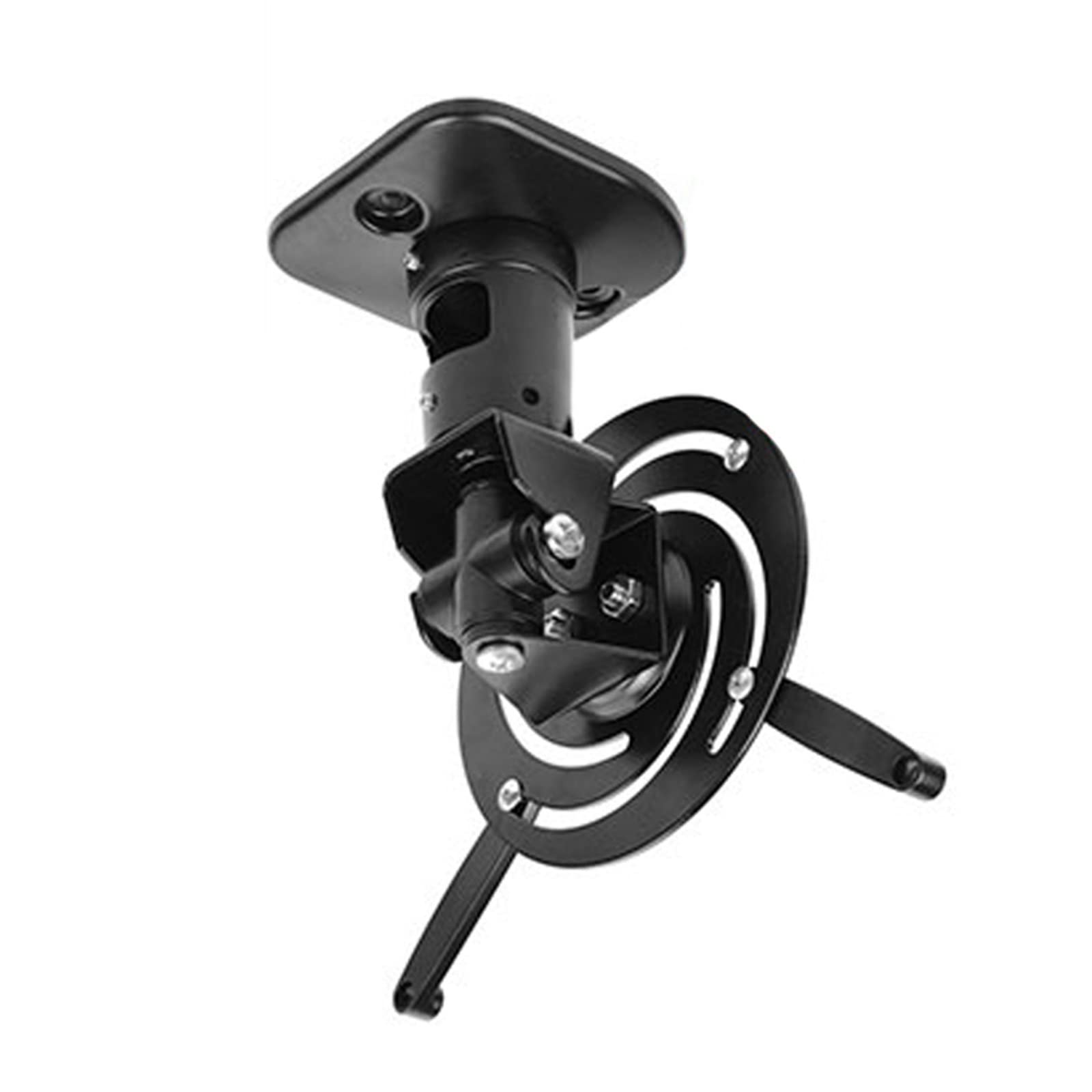 AYCDL Projector Mount Projector Mount Bracket Universal Full Motion Tilt Swivel Aluminum Projector Ceiling Mounted Bracket Rack 13.6kg Projector Stand Tripod,White