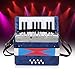 Piano Accordion 17 Keys 8 Bass Hand Accordion Teaching Training Interest Cultivation Musical Instrument for Children Beginners Students