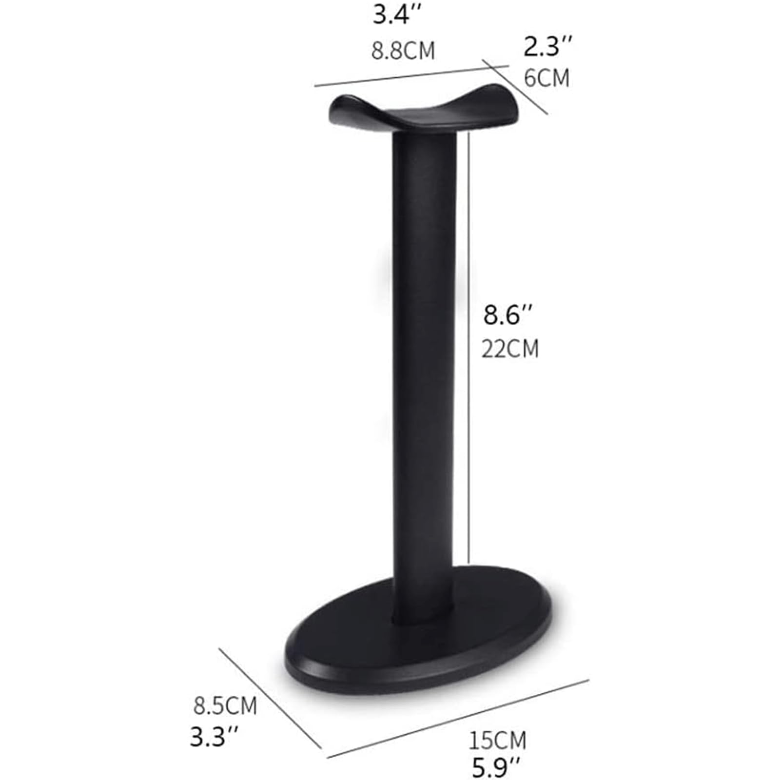 GAENZA Nuovo supporto per cuffie in metallo Supporto universale per cuffie in alluminio Supporto per cuffie Supporto per cuffie Supporto da scrivania Supporto per cuffie Gancio per auricolari