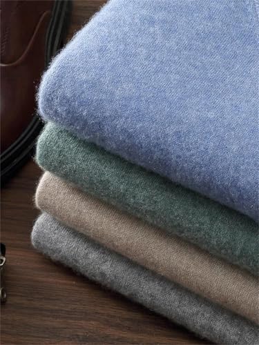 Men V-Neck 100 Percent Cashmere Sweater Lightweight Long Sleeve Warm Knitted Pullover Jumper Tops3