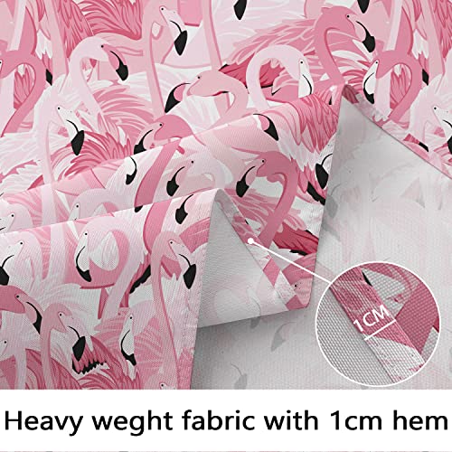 Bnejvif Flamingo Tablecloth, Pink Rectangle Tablecloth, Pink Print Table Cloth, Spring Summer Waterproof Wrinkle Free Rectangle Tablecloth For Rectangle Tables 60 X 84, 60 X 102, 60 X 120 Inch #TOP4