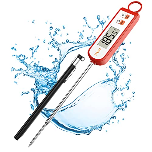 Instant Read Meat Thermometer Digital Food Thermometer Cooking Thermometer Instant Read Meat Thermometer Candy Thermometer with Fahrenheit/Celsius(â„‰/â„ƒ) Switch for Food Meat Grill BBQ Milk by DWEPTU