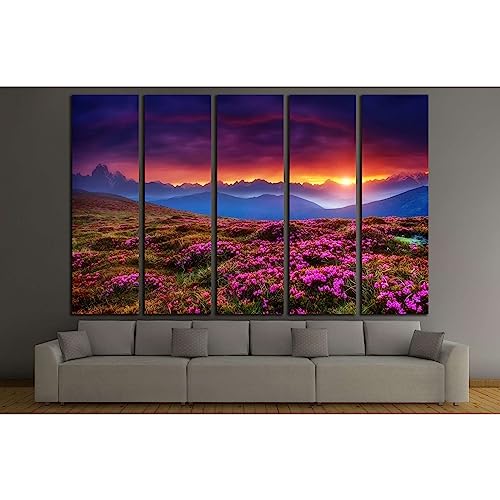 Toile Géorgie pour habiller un grand mur blanc vide tableau salon 5 pièces Europe 3083
