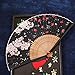KAPOHU Chiński Folding Fan Delikat; Cher Ręczne Przedziały 22cm Składane Przedziały Jedwabne Komory w Chińskich Komory Prezentowe Przedziały Bambusowe Kimono Cheongsam Fan @B Chindease/Japanese Ha