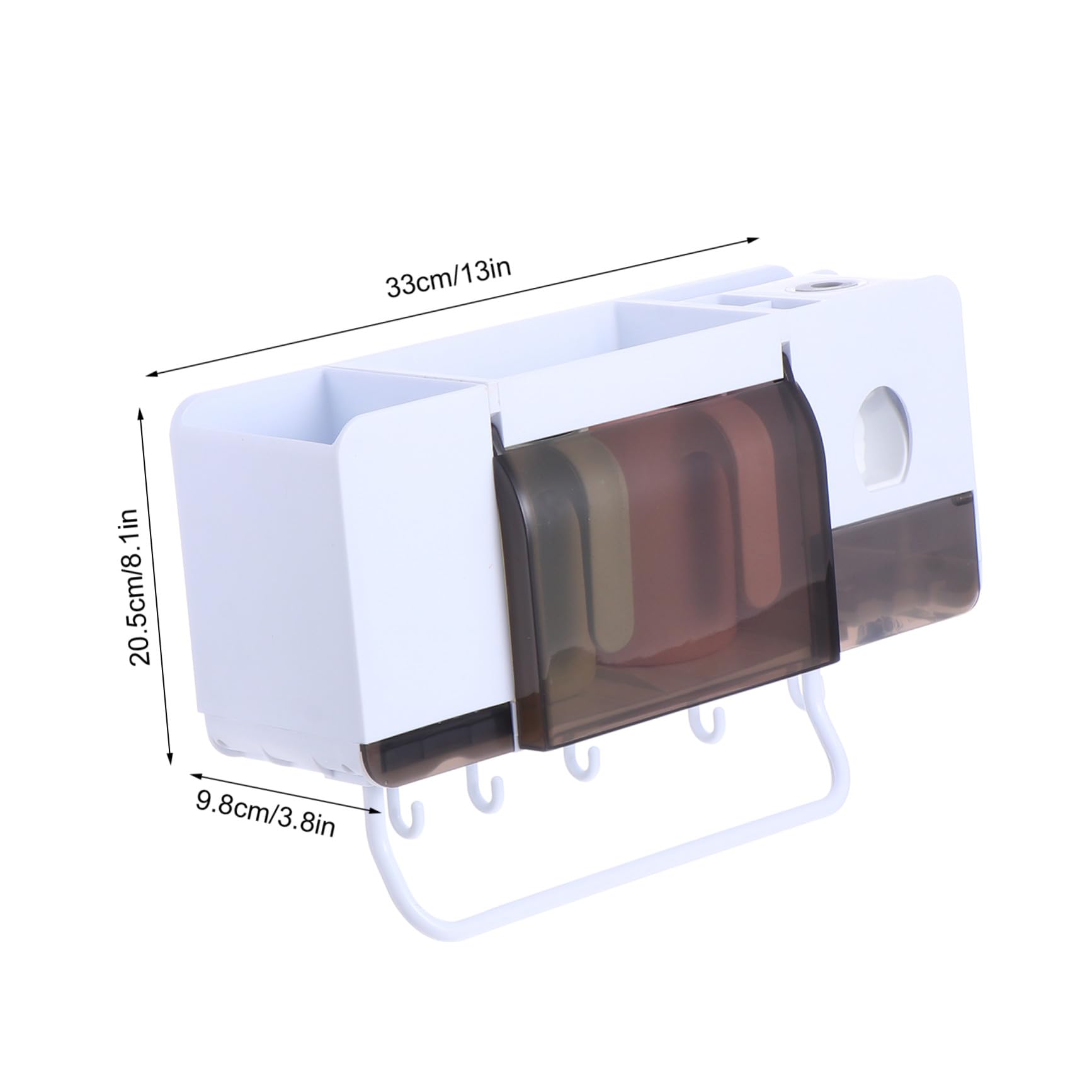 ULTECHNOVO Soporte De Pared para Cepillos De Dientes y Accesorios Organizador y Multiusos para y