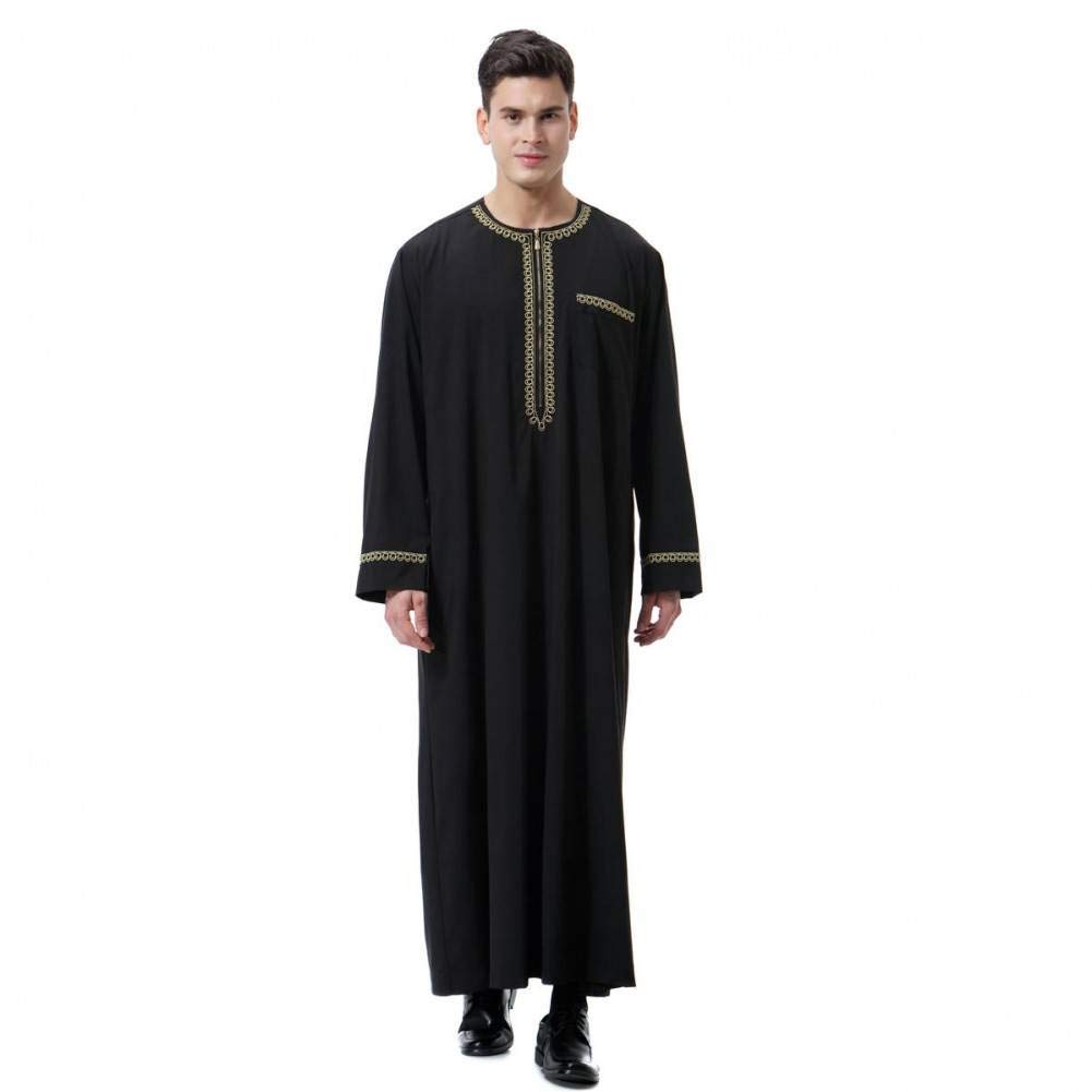 Daidaicp Men Arab Maxi Robe Thobe Jubba Thobe Dishdasha Thawb ...