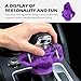 OFBAND Funny Car Gear Shift Cover,Cute Car Gear Shift Hoodie as Christmas Cars Decorations,Universal Soft Shifts Knob Cover Protects from Wear & Dust (Purple)