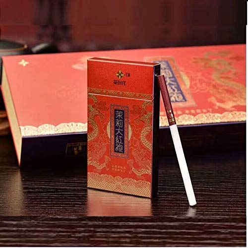 HUWOYMX Green Tea Menthol Cigarettes, Peony Jasmine?Chinese Herbal Cigarettes are Smoke-Free, Nicotine-Free, A Substitute for Cigarettes That Can Clean The Lungs (5 Packs,Jasmine)