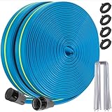 Winisok Sprinkler Soaker Hose 15FT - Heavy Duty Sprinkler Hose, Efficient Saving Water Hose for Garden Lawn Irrigation System with 10 Pack Staples