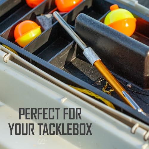 Smith’s 51446 Diamond Retractable Sharpener – Gold – Reversible Rod – Compact – Knife & Hook Sharpener – Straight & Serrated - Image 9