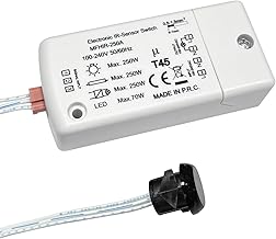 Outside Of Cabinet Hand Movement IR Sensor Switch 250w 250A dual voltage 100-240v IP20 Motion Sensing Switch Max 70w for LEDs MFHIR