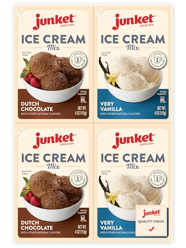 Junket Ice Cream Mix Bundle - 2 Vanilla and...
