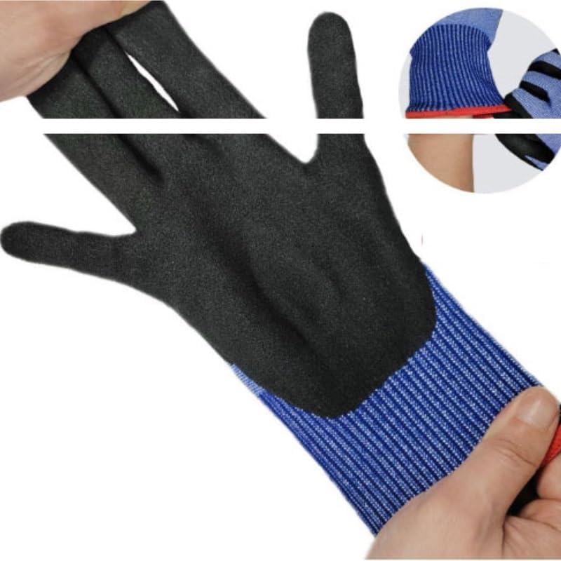 Dipped Gloves Acid Alkali Resistant Cut Industrial Grade