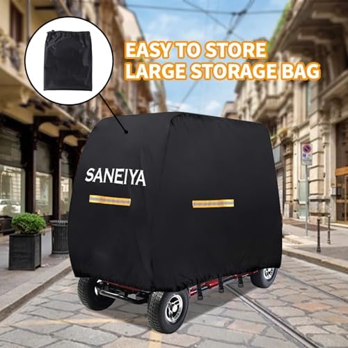 Mobility Scooter Covers for Outside Storage 420D Oxford Fabric Scooter Rain Cover Waterproof - Image 3
