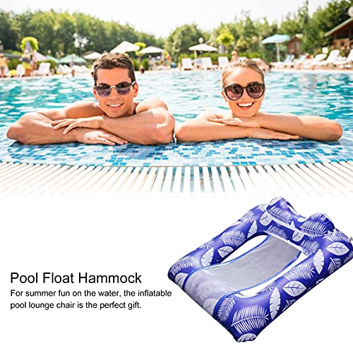Poiuqew Rede inflável de flutuação para piscina, espreguiçadeira de alta qualidade multiuso (sela, c