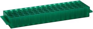 80-Well Tube Rack, Green Polypropylene 5 Racks/Unit