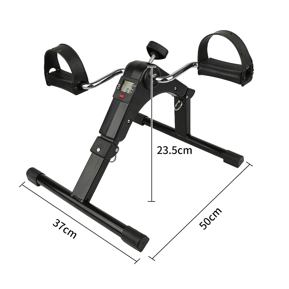 Mini Heimtrainer, Pedaltrainer Mini Bike Heimtrainer Arm- und Beintrainer Fitness Trainer Senioren | pedalo fußtrainer mit LCD und Einstellbarer Widerstand