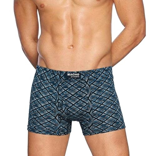 Image of sporto Macho Men's Trunk Underwear | Outer Elastic Soft and Durable Waistband | Soft Waistband | Breathable Comfortable Innerwear | Pack of 1 | Color May Vary