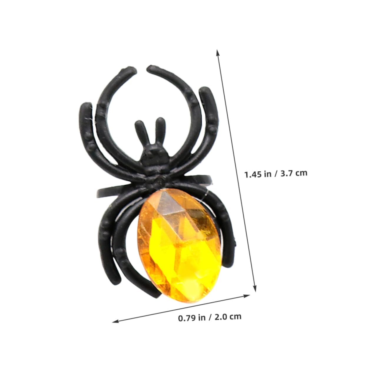 NAMOARLY Halloween Spider Ring Toy 20pcs Plastic Spider Jewelry Set for Cosplay