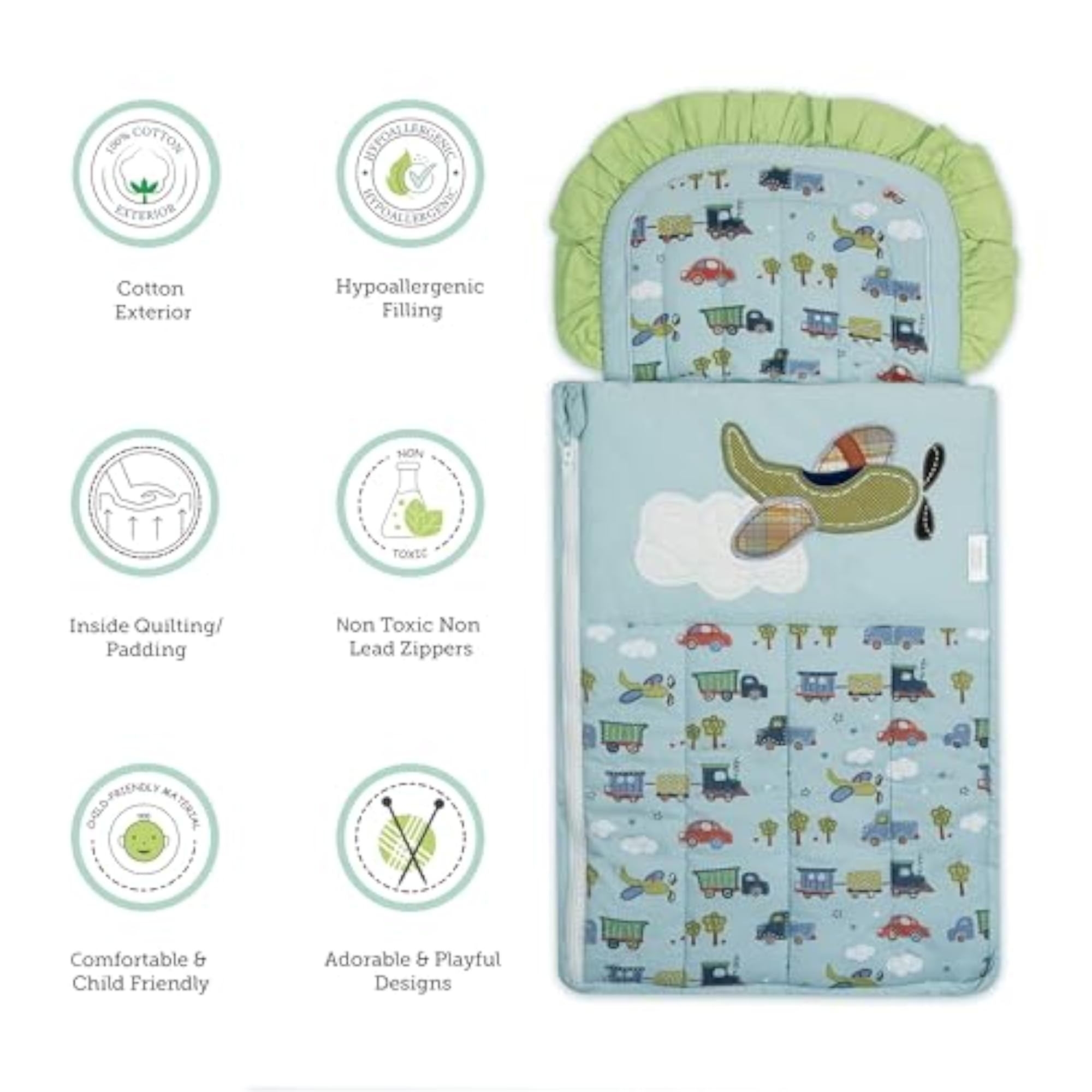 Newborn Cotton Quilted Nest Bag, Sleeping Bag